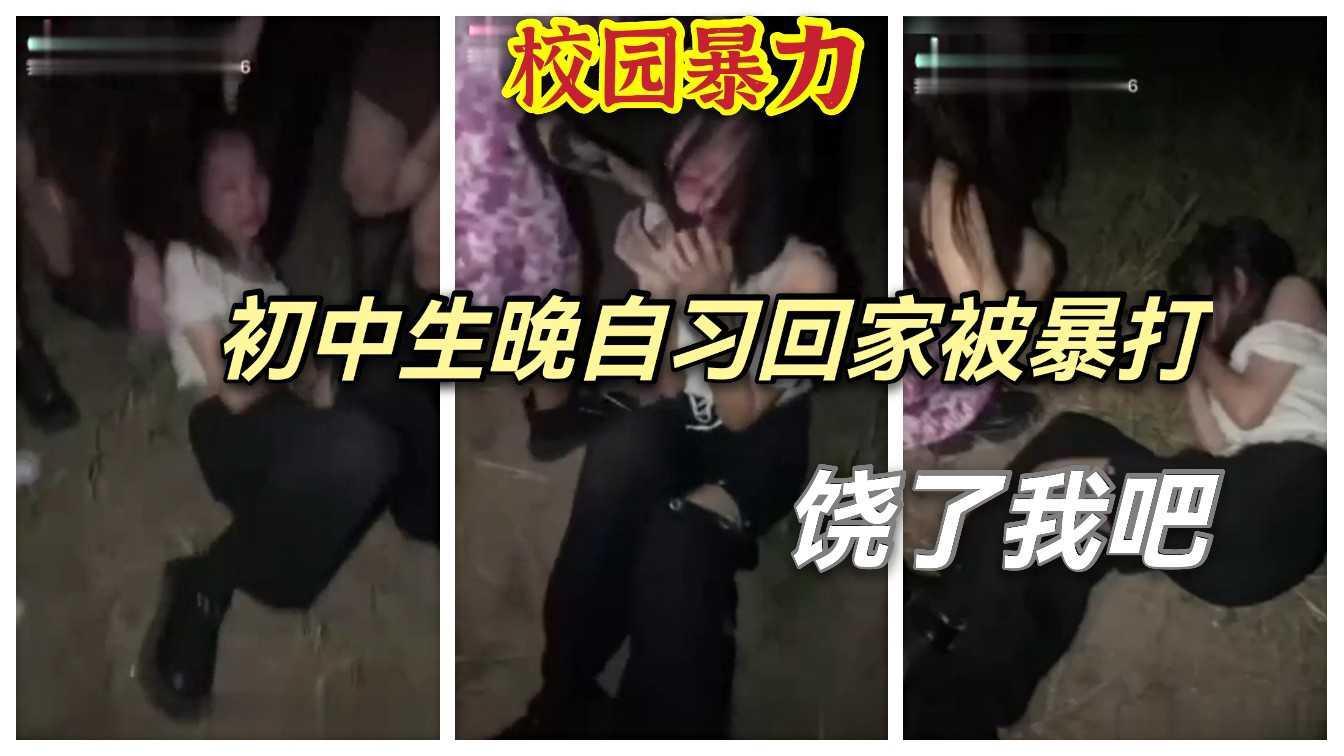 《校园暴力》②初中生晚自习回家被暴打，脱光就饶了你..