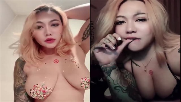 狂野纹身极品女模私拍流出，无毛粉逼紫薇吹箫超级骚...1